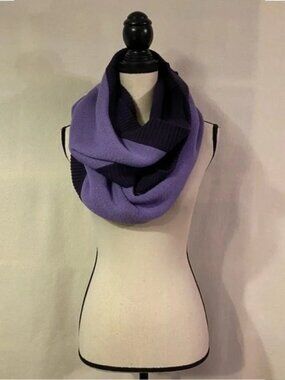 Lululemon deep zinfandel winter orchid purple Knit Happens wool infinity scarf